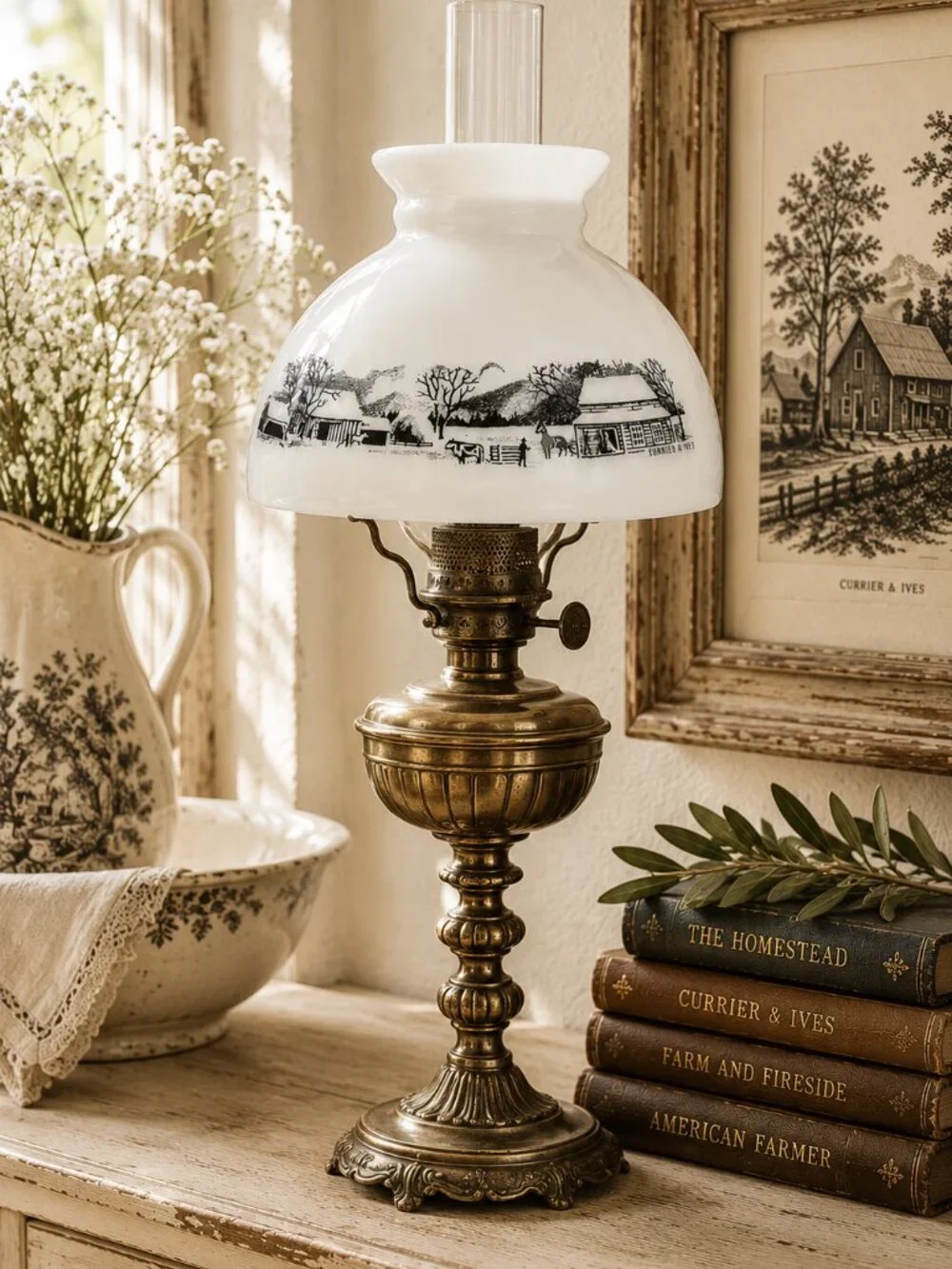 Vintage Milk Glass 
